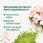 ⁦نوت يور ماذرز‏ شامبو مغذي للشعر شاي الماتشا الأخضر وزهرة التفاح البري - 450 مل⁩ - الصورة ⁦2⁩