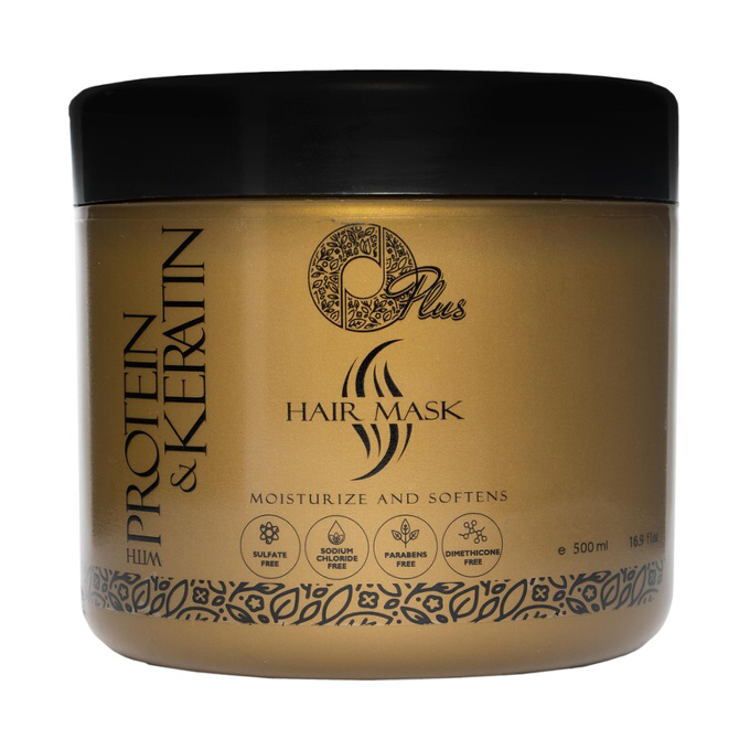 1678192683_22202_13521811_OPlusProteinandKeratinMask-500ml ماسك البروتين و الكيراتين للشعر من اوبلس - 500مل - الصورة 1