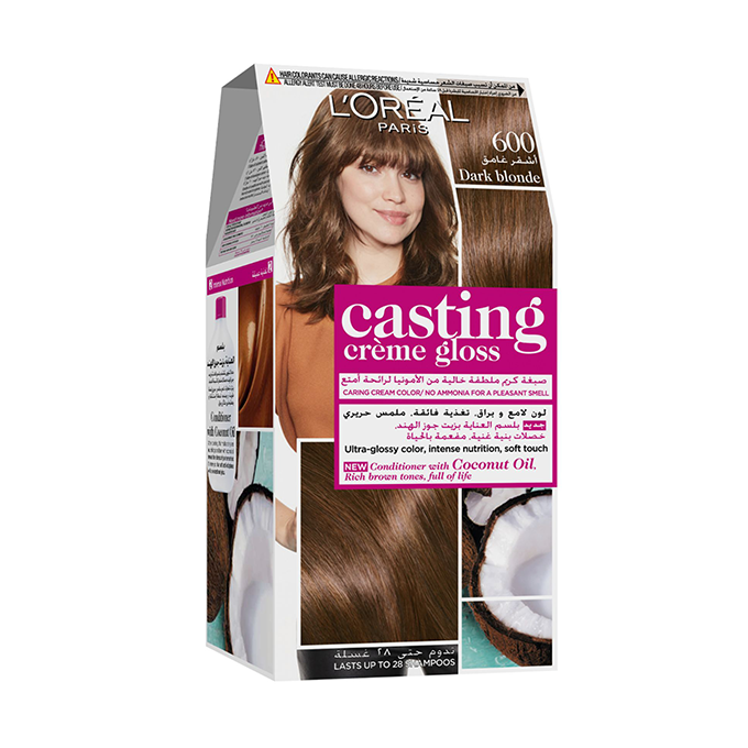 1679391146_22299_12915890_LorealParisCastingCremeGlossHairColor-600DarkBlonde صبغة شعر كاستنغ كريم قلوس من لوريال باريس - 600 أشقر غامق - الصورة 1