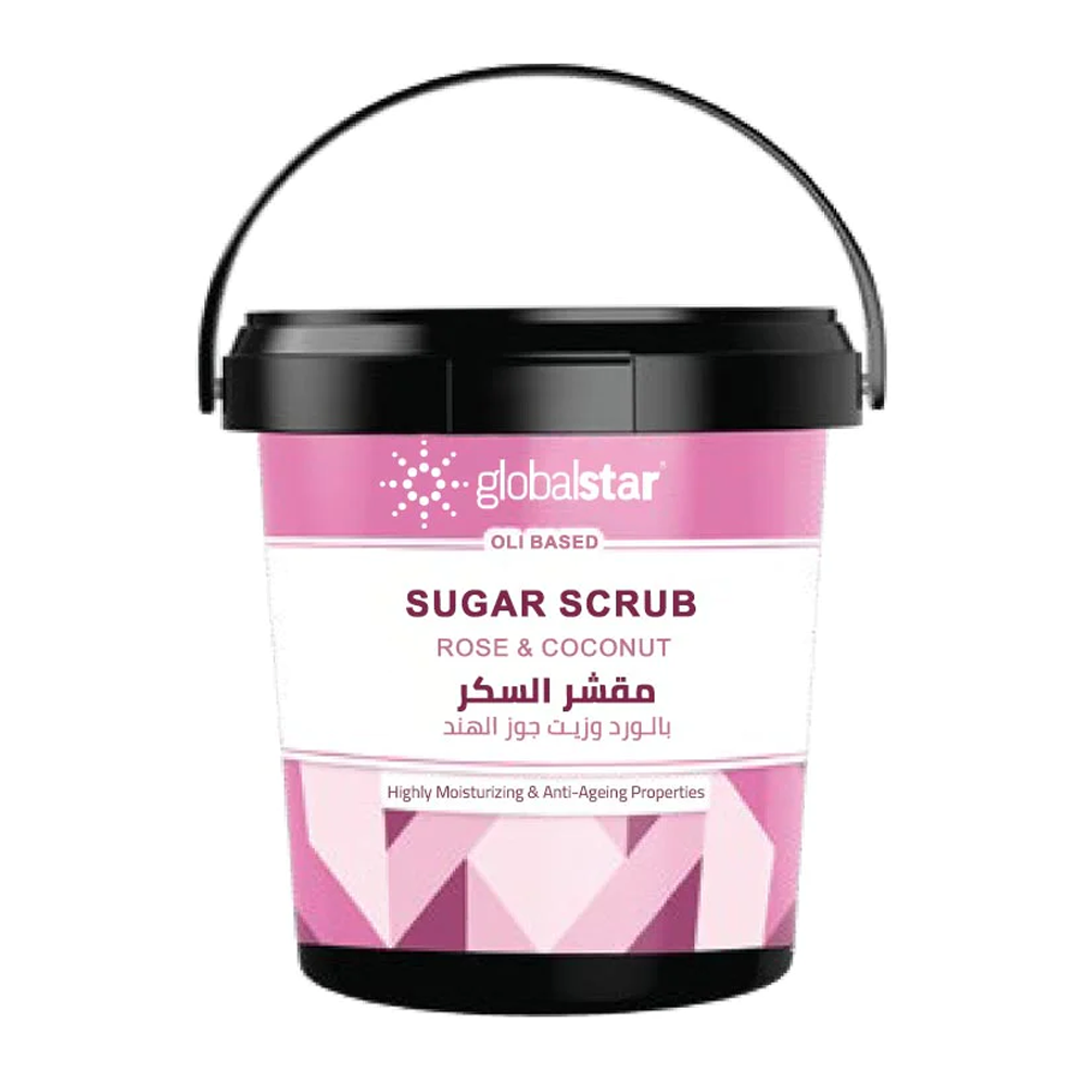 1691051849_23699_18967241_6253364301069 مقشر السكر الزيتي بالورد وجوز الهند من جلوبال ستار - 600 جم - الصورة 1