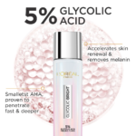 ⁦تونر تقشير وإشراقة جليكوليك برايت من لوريال باريس - 128مل⁩ - الصورة ⁦3⁩