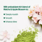 ⁦نوت يور ماذرز‏ ماسك الزبدة مغذي للشعر شاي الماتشا الأخضر وزهرة التفاح البري - 283 جم⁩ - الصورة ⁦3⁩