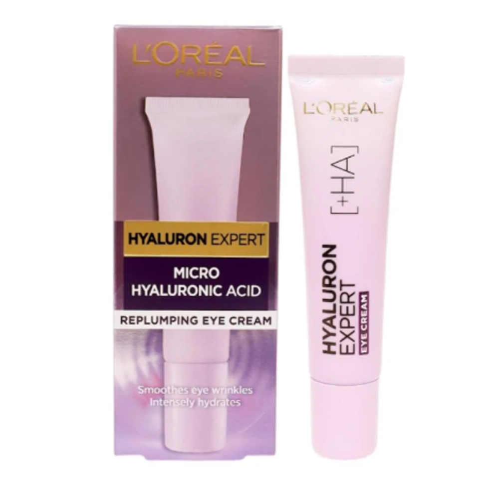2021494_1758792506_bcb225edbc52c09701ac80fd0a7572f8 كريم مرطب للعين هيالورون إكسبرت من لوريال باريس - 15مل - الصورة 1