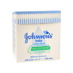 العيدان القطنية للأطفال من جونسون - 200 عودا