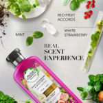 ⁦هيربال إيسنسز بيو رنيو بلسم تنظيف الشعر بالفراولة البيضاء والنعناع - 400 مل⁩ - الصورة ⁦3⁩