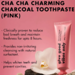 ⁦معجون أسنان تشا تشا بخلاصة الفحم من أونبا - وردي - 100غ⁩ - الصورة ⁦3⁩