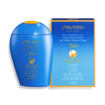 ⁦شيسيدو لوشن واقي شمس ايكسبرت للوجه والجسم بعامل حماية من الشمس 50+ - 150مل⁩ - الصورة ⁦2⁩