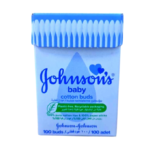 عيدان قطنية نقية من جونسون - 100 عود