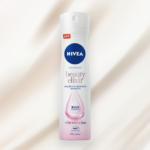 ⁦مزيل عرق بخاخ بيوتي اليكسير بالمسك الأبيض والورد نسائي من نيفيا - 150مل⁩ - الصورة ⁦2⁩