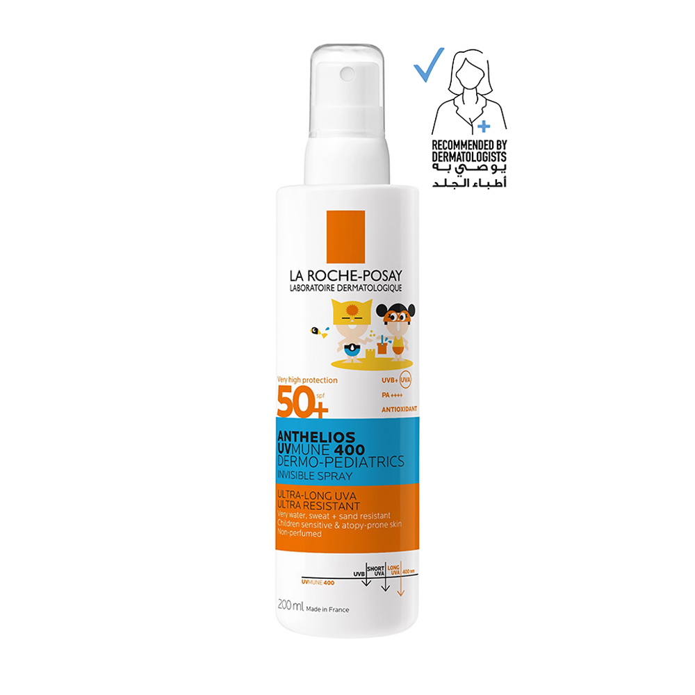 79196000_1723715715_892bd869f5c92bed67e31a0e79a0cc98 بخاخ انثيليوس ديرمو بيادتريكس من لا روش بوزاي بعامل وقاية من الشمس +50 من لاروش بوزيه - 200مل - الصورة 1