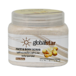 مقشر الوجه والجسم مستخلص من زيدة الشيا من جلوبال ستار - 500مل