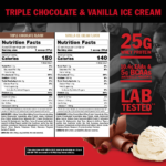 ⁦موتانت مسحوق البروتين اي 100% جورميه واي بروتين ميكس - بنكهة الشوكولاتة الثلاثية⁩ - الصورة ⁦2⁩