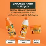 ⁦غارنييه بلسم الترا دو لغذاء الشعر المرمم بالبابايا وجوز الهند - 350مل⁩ - الصورة ⁦6⁩